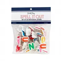 Packed Party Spell it Out Letter Attachments Colour: White