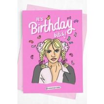 Yeah Bunny! Britney Birthday Card Colour: Pink