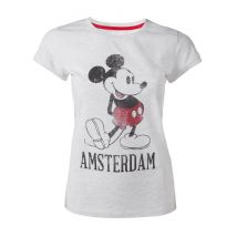 Disney Mickey Mouse Grey Vintage Look Amsterdam Women's  T-Shirts