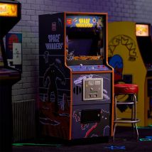 Space Invaders Quarter Size Arcade Cabinet + Stool