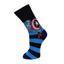 Official Marvel Captain America Black/Blue Socks (UK 6-8 EU 39-42)
