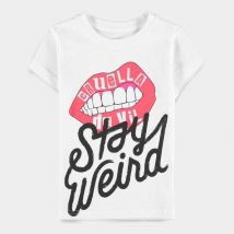 Official Disney Cruella Stay Weird Kids Short Sleeved  T-Shirts