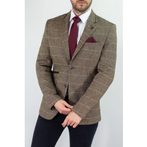 Cavani Albert Brown Tweed Blazer