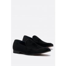 Milan Black Velvet Loafers