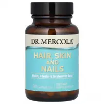 Dr Mercola Hair, Skin and Nails (Biotin, Keratin & Hyaluronic Acid) | 30 Capsules