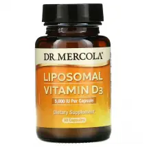 Dr Mercola Liposomal Vitamin D3 5000 IU  | 30 Capsules