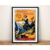 BICYCLE POSTER: Vintage Cycle Advert Print - A3