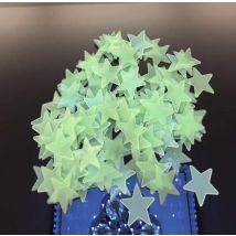 LUMINOUS STARS: Bedroom Star Stickers that Glow in the Dark - green