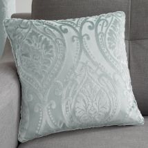 Curtina Chateau Embossed Jacquard Filled Cushion 43cm x 43cm Duck Egg