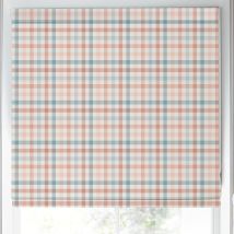 Laura Ashley Cove Check Made to Measure Roman Blind Blush