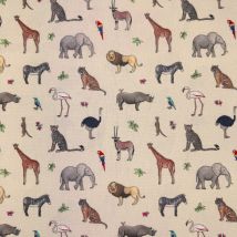 Emma Lawrence Safari Savanah Made To Measure Lined Curtains Linen