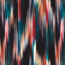 Clarke & Clarke Melange Printed Velvet Upholstery Fabric Magenta Peacock