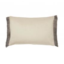 Graham And Brown Fringe Opulence 40cm x 60cm Feather Filled Cushion Chocolate