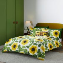 Orla Kiely Giant Water Lily Duvet Cover Bedding Set Lemon Twist