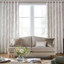 Laura Ashley Pussy Willow Made To Measure Curtains Dove Grey