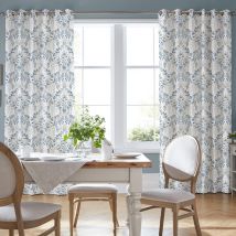 Laura Ashley Parterre Made To Measure Curtains Off White Seaspray