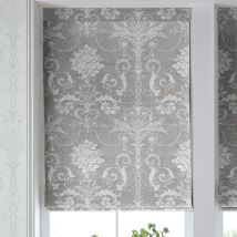 Laura Ashley Josette Woven Made to Measure Roman Blind Steel