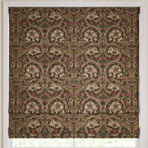 William Morris African Marigold Velvet Made to Measure Roman Blind Walnut