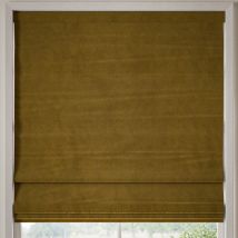 William Morris Lodden Embroidery Made to Measure Roman Blind Ochre