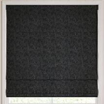 William Morris Marigold Velvet Made to Measure Roman Blind Charcoal