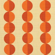 ANTE DECOR Valencia Printed Cotton Fabric Burnt Umber
