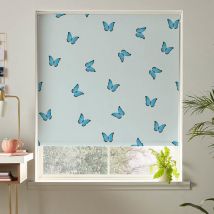 Skinnydip Butterfly Made To Measure Blackout Roller Blind Blue