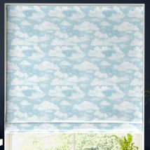 Skinnydip Clouds Made To Measure Roman Blind Blue