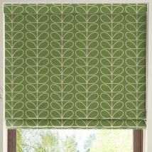Orla Kiely Linear Stem Made to Measure Roman Blind Chalky Green