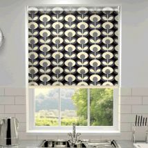 Orla Kiely Oval Flower Made to Measure Roller Blind Cool Grey