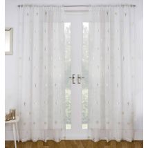 Birch Ready Made Single Voile Curtain Cream