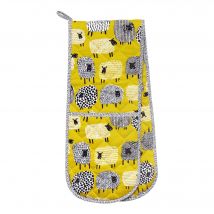 Ulster Weavers Dotty Sheep Double Oven Glove Yellow
