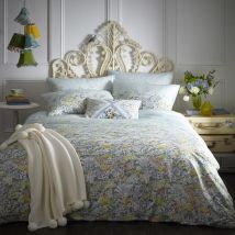Oasis Floral Ombre Duvet Cover Bedding Set Seafoam