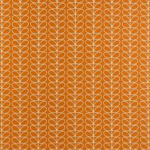 Orla Kiely Linear Stem Made To Measure Lined Curtains Papaya