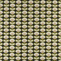 Orla Kiely - Oval Flower Made To Measure Lined Curtains Seagrass
