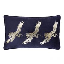 Laurence Llewelyn-Bowen Qing Boudoir Filled Cushion 28cm x 48cm Navy