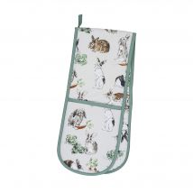 Ulster Weavers Rabbit Patch Double Oven Glove Green