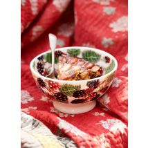 Emma Bridgewater  Blackberry French Bowl - Unique Handmade & Hand Decorated English Earthenware Decorative Plates