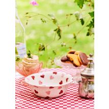 Emma Bridgewater | Pink Hearts Cereal Bowl - Unique Handmade & Handpainted English Earthenware Decorative Plates