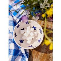 Emma Bridgewater | Blue Star Cereal Bowl - Unique Handmade & Handpainted English Earthenware Decorative Plates