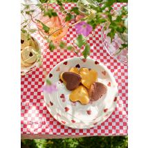 Pink Hearts Pasta Bowl - Unique Handmade & Hand Decorated English Earthenware Decorative Plates  | Emma Bridgewater