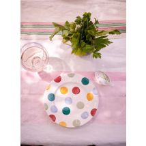 Big Polka Dots 8 1/2 Inch Plate - Unique Handmade & Handpainted English Earthenware British-Made Pottery Plates  | Emma Bridgewater