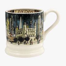 Emma Bridgewater  Cities Of Dreams London At Night 1/2 Pint Mug - Unique Handmade & Hand Decorated English Earthenware Tea/Coffee Mug
