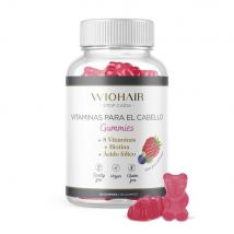 Vitaminas Anticaída (60 gominolas sabor frutas del bosque) Top ventas - Wiohair