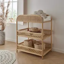 Aria Rattan Changing Table - Natural