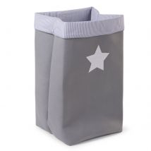 Canvas Storage Box 32 x 32 x 60 - Grey Stripes