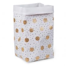 Canvas Storage Box 32 x 32 x 60 - Gold Dots