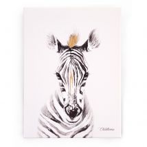 Oil Painting Zebra Head