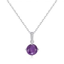 Sterling Silver Amethyst Gemstone Necklace
