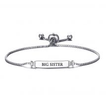 Big Sister ID Friendship Bracelet Created with Zircondia® Crystals