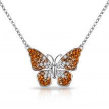 Butterfly Necklace with Zircondia® Crystals